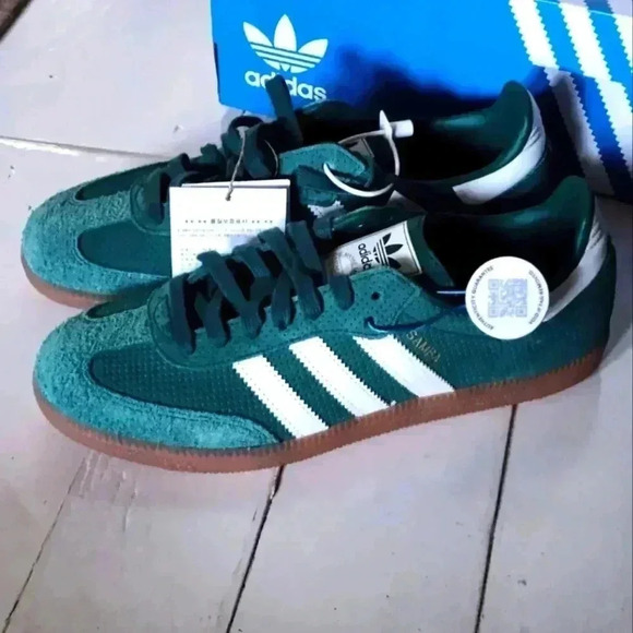 NWT Adidas Samba OG Collegiate Green Gum SneakerUS Men's 7